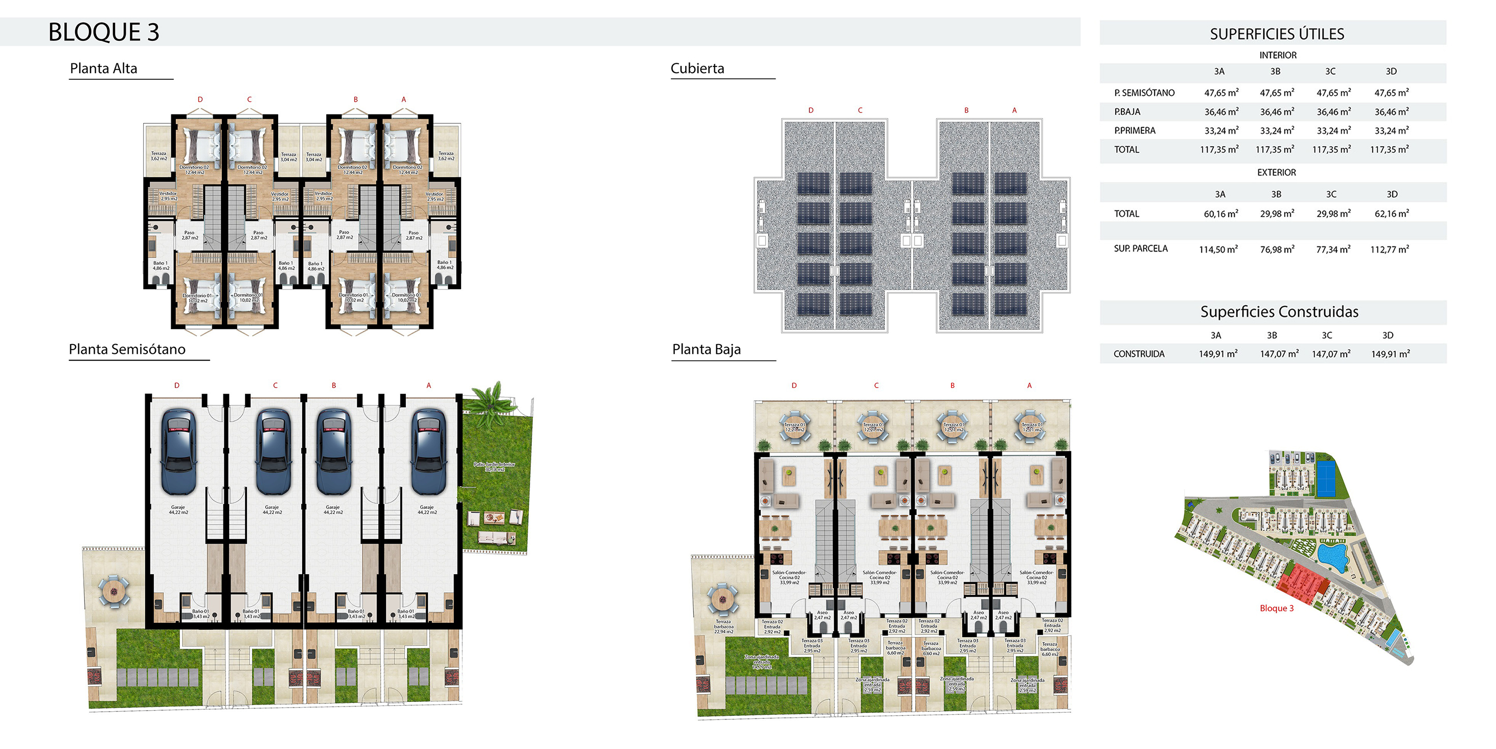 Almunia Hills Resort - Planos, Bloque 3